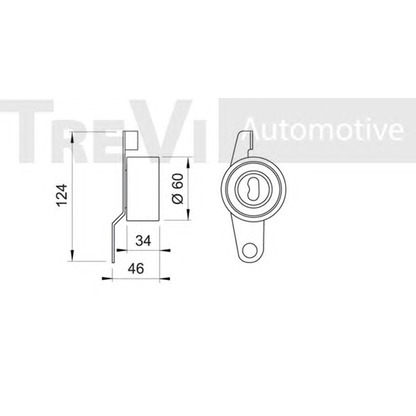 Фото Натяжной ролик, ремень ГРМ TREVI AUTOMOTIVE TD1550