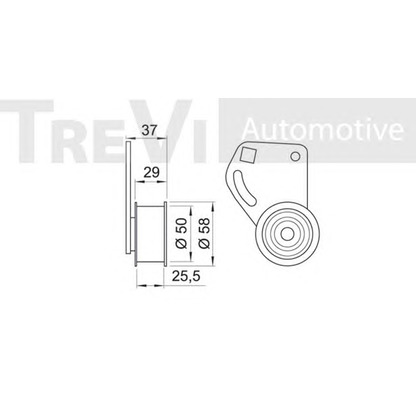 Foto Polea tensora, correa dentada TREVI AUTOMOTIVE TD1065