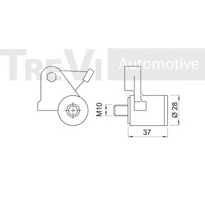 Photo Tensioner, timing belt TREVI AUTOMOTIVE TD1533