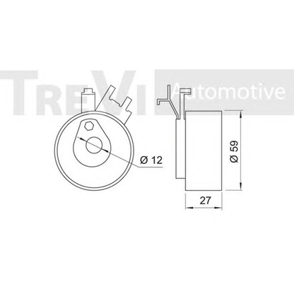 Foto Spannrolle, Zahnriemen TREVI AUTOMOTIVE TD1306