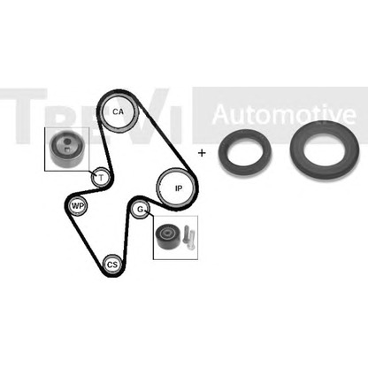 Photo Timing Belt Kit TREVI AUTOMOTIVE KD1001S