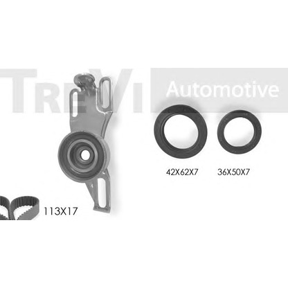 Photo Timing Belt Kit TREVI AUTOMOTIVE KD1005S