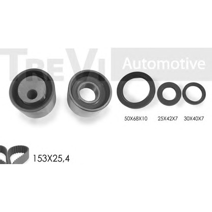 Photo Timing Belt Kit TREVI AUTOMOTIVE KD1011S