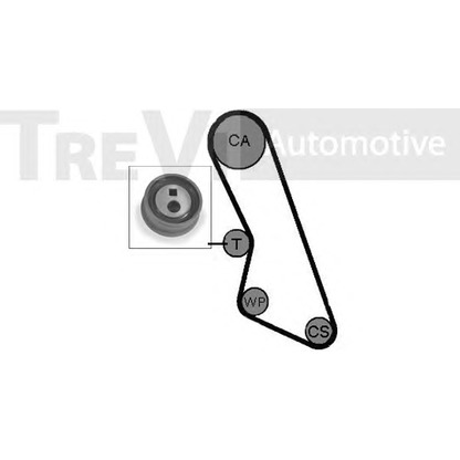 Фото Комплект ремня ГРМ TREVI AUTOMOTIVE KD1015