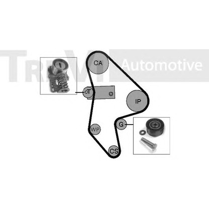 Zdjęcie Zestaw paska rozrządu TREVI AUTOMOTIVE KD1016