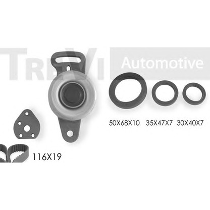 Zdjęcie Zestaw paska rozrządu TREVI AUTOMOTIVE KD1030S