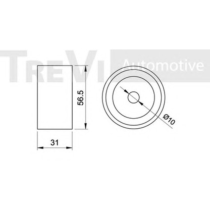 Foto Galoppino/Guidacinghia, Cinghia dentata TREVI AUTOMOTIVE TD1077