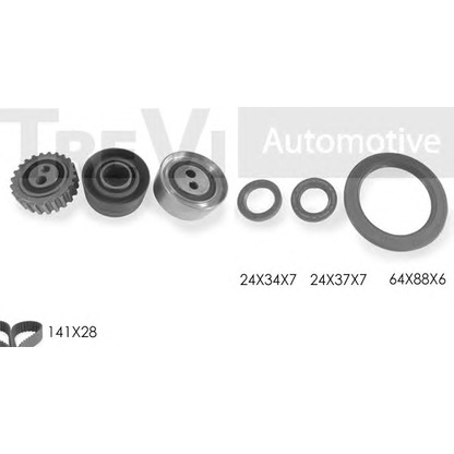 Photo Timing Belt Kit TREVI AUTOMOTIVE KD1052S1