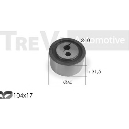 Foto Juego de correas dentadas TREVI AUTOMOTIVE KD1075