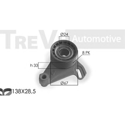 Photo Timing Belt Kit TREVI AUTOMOTIVE KD1084