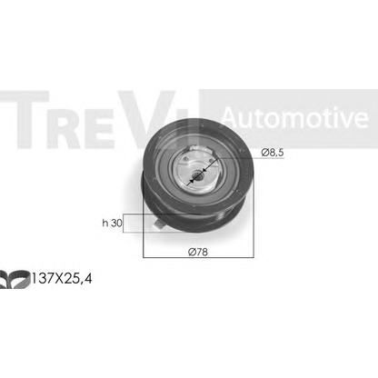 Photo Timing Belt Kit TREVI AUTOMOTIVE KD1092