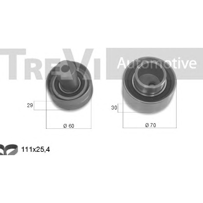 Photo Timing Belt Kit TREVI AUTOMOTIVE KD1103