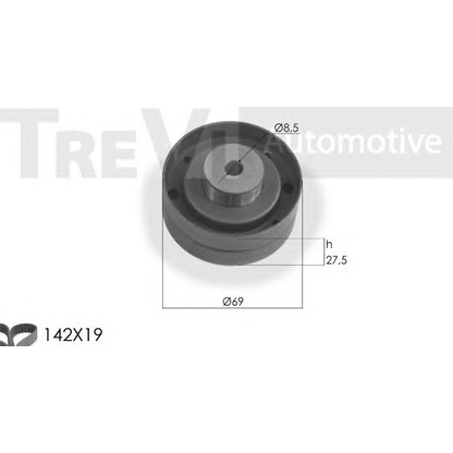 Foto Kit cinghie dentate TREVI AUTOMOTIVE KD1109