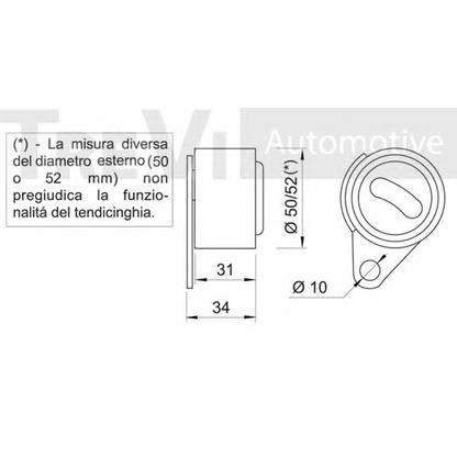 Foto Spannrolle, Zahnriemen TREVI AUTOMOTIVE TD1082