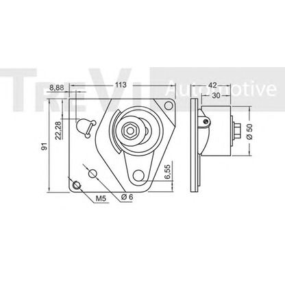 Фото Комплект ремня ГРМ TREVI AUTOMOTIVE TD1551