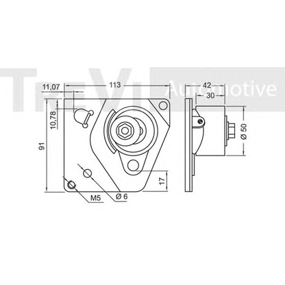 Фото Натяжной ролик, ремень ГРМ TREVI AUTOMOTIVE TD1643