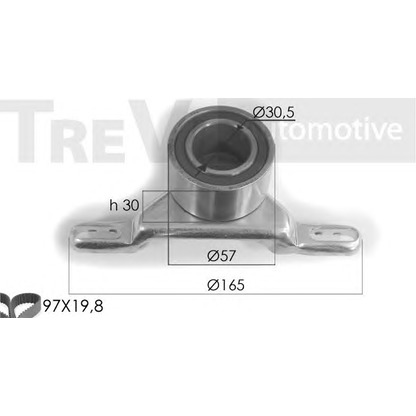 Zdjęcie Zestaw paska rozrządu TREVI AUTOMOTIVE KD1116