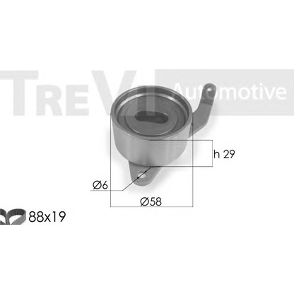 Photo Timing Belt Kit TREVI AUTOMOTIVE KD1135