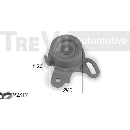 Zdjęcie Zestaw paska rozrządu TREVI AUTOMOTIVE KD1153