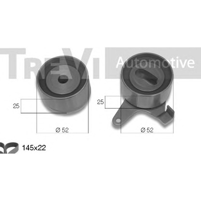 Фото Комплект ремня ГРМ TREVI AUTOMOTIVE KD1166