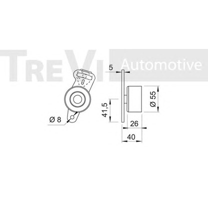 Foto Spannrolle, Zahnriemen TREVI AUTOMOTIVE TD1468