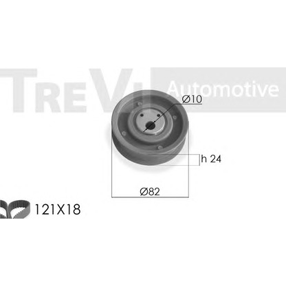 Фото Комплект ремня ГРМ TREVI AUTOMOTIVE KD1173