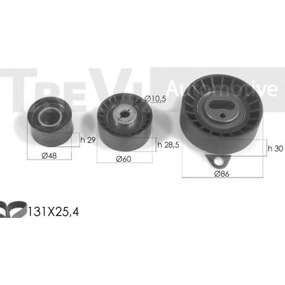 Foto Zahnriemensatz TREVI AUTOMOTIVE KD1181