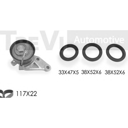 Photo Timing Belt Kit TREVI AUTOMOTIVE KD1203S