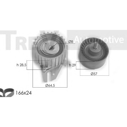 Photo Timing Belt Kit TREVI AUTOMOTIVE KD1225