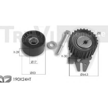 Zdjęcie Zestaw paska rozrządu TREVI AUTOMOTIVE KD1231