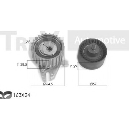 Zdjęcie Zestaw paska rozrządu TREVI AUTOMOTIVE KD1255