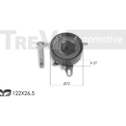 Photo Timing Belt Kit TREVI AUTOMOTIVE KD1262