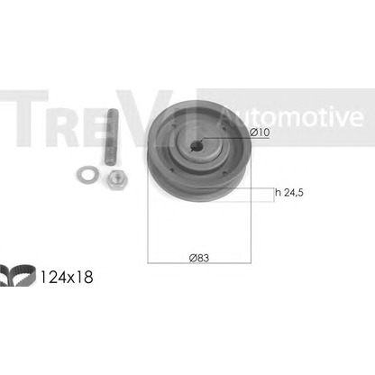 Zdjęcie Zestaw paska rozrządu TREVI AUTOMOTIVE KD1263