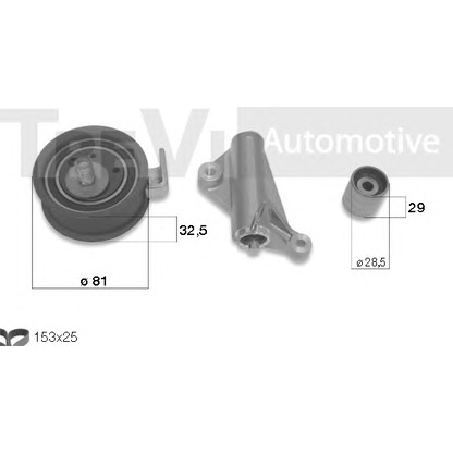 Photo Timing Belt Kit TREVI AUTOMOTIVE KD1276