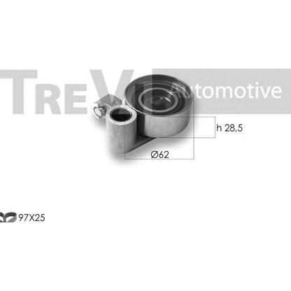 Фото Комплект ремня ГРМ TREVI AUTOMOTIVE KD1406