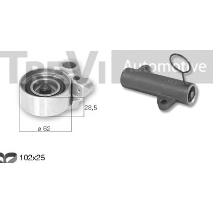 Photo Timing Belt Kit TREVI AUTOMOTIVE KD1408