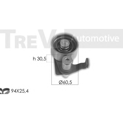 Фото Комплект ремня ГРМ TREVI AUTOMOTIVE KD1411