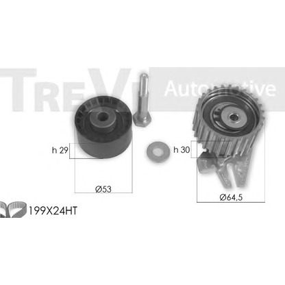 Фото Комплект ремня ГРМ TREVI AUTOMOTIVE KD1427