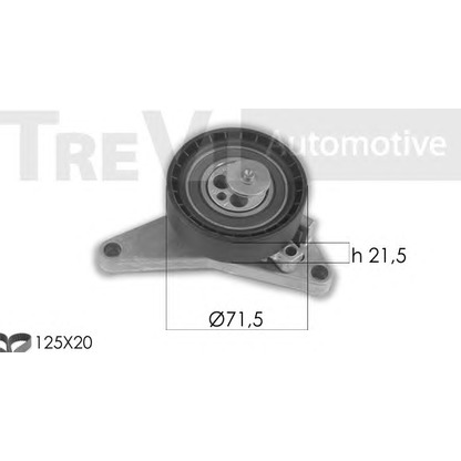 Photo Timing Belt Kit TREVI AUTOMOTIVE KD1452