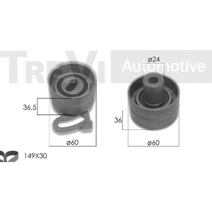 Zdjęcie Zestaw paska rozrządu TREVI AUTOMOTIVE KD1467