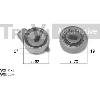 Photo Kit de distribution TREVI AUTOMOTIVE KD1490