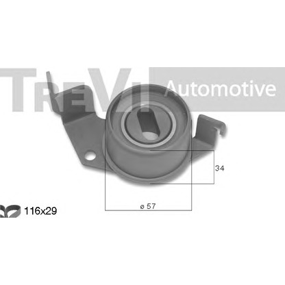 Photo Timing Belt Kit TREVI AUTOMOTIVE KD1499