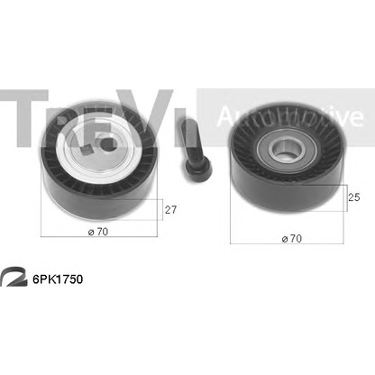 Foto Juego de rodillos, correa poli V TREVI AUTOMOTIVE KA1023F