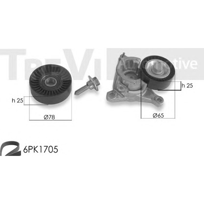 Foto Kit Cinghie Poly-V TREVI AUTOMOTIVE KA1030