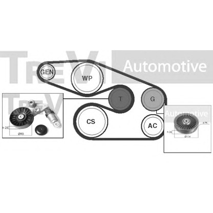 Foto Kit Cinghie Poly-V TREVI AUTOMOTIVE KA1177