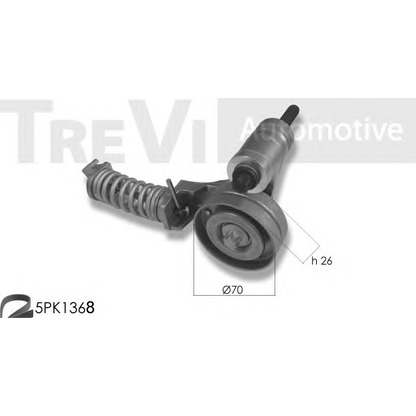 Photo V-Ribbed Belt Set TREVI AUTOMOTIVE KA1180