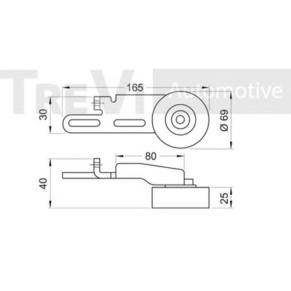 Foto Rullo tenditore, Cinghia Poly-V TREVI AUTOMOTIVE TA1123