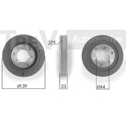 Photo Belt Pulley, crankshaft TREVI AUTOMOTIVE PC1209