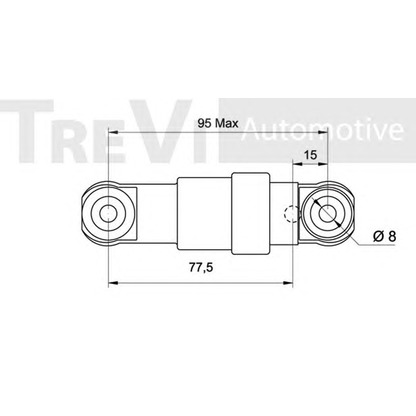 Photo Vibration Damper, v-ribbed belt TREVI AUTOMOTIVE TA1468