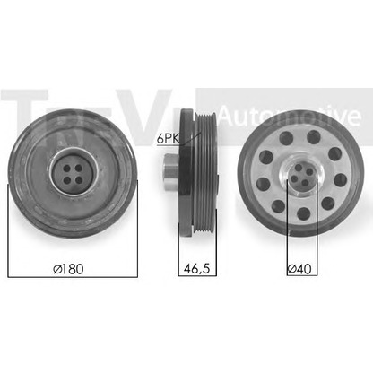 Zdjęcie Koło pasowe, wał korbowy TREVI AUTOMOTIVE PC1162